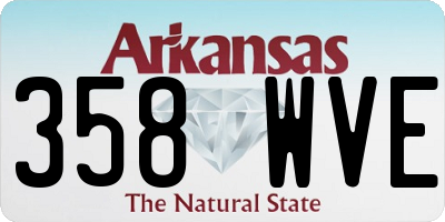 AR license plate 358WVE