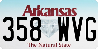AR license plate 358WVG