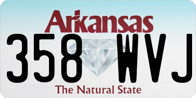 AR license plate 358WVJ