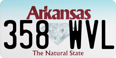 AR license plate 358WVL