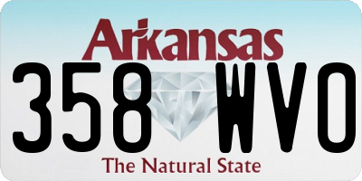 AR license plate 358WVO