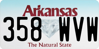 AR license plate 358WVW