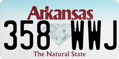 AR license plate 358WWJ