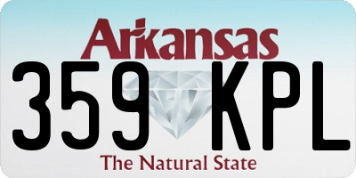 AR license plate 359KPL