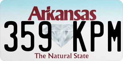 AR license plate 359KPM