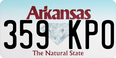 AR license plate 359KPO