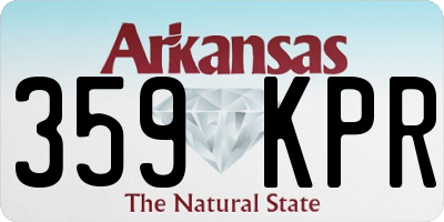 AR license plate 359KPR