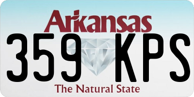 AR license plate 359KPS