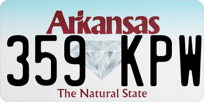 AR license plate 359KPW