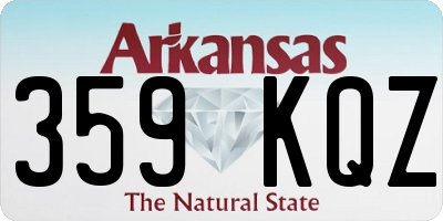 AR license plate 359KQZ