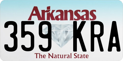 AR license plate 359KRA