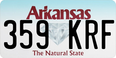 AR license plate 359KRF