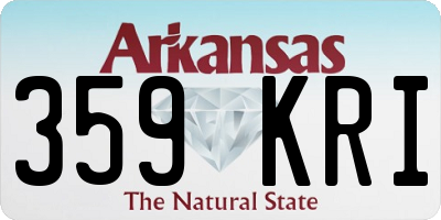 AR license plate 359KRI