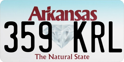 AR license plate 359KRL