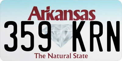 AR license plate 359KRN