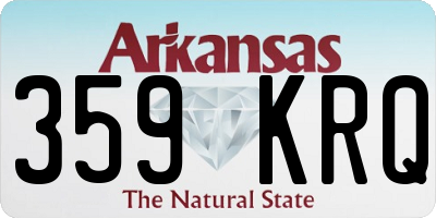 AR license plate 359KRQ