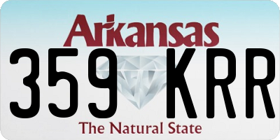 AR license plate 359KRR