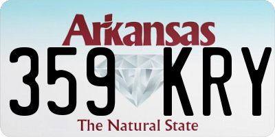 AR license plate 359KRY