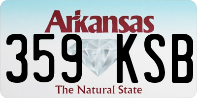 AR license plate 359KSB