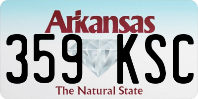 AR license plate 359KSC
