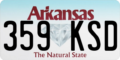 AR license plate 359KSD