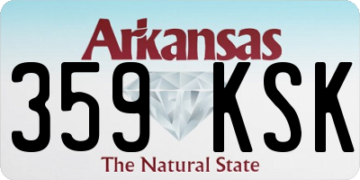 AR license plate 359KSK