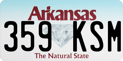 AR license plate 359KSM