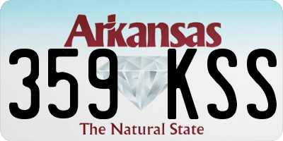 AR license plate 359KSS