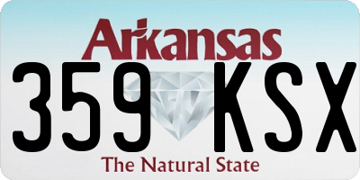 AR license plate 359KSX