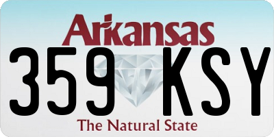 AR license plate 359KSY