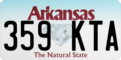 AR license plate 359KTA
