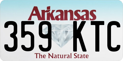 AR license plate 359KTC