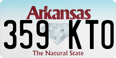 AR license plate 359KTO