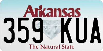 AR license plate 359KUA