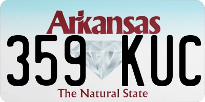 AR license plate 359KUC