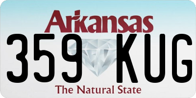 AR license plate 359KUG