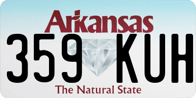 AR license plate 359KUH