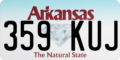 AR license plate 359KUJ
