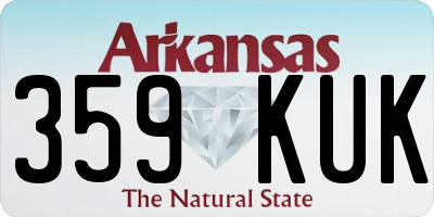 AR license plate 359KUK