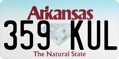 AR license plate 359KUL