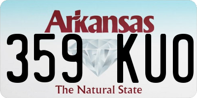 AR license plate 359KUO