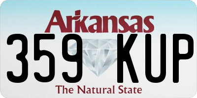 AR license plate 359KUP