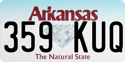 AR license plate 359KUQ