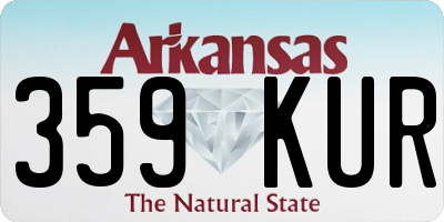 AR license plate 359KUR