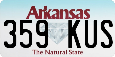 AR license plate 359KUS