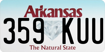 AR license plate 359KUU
