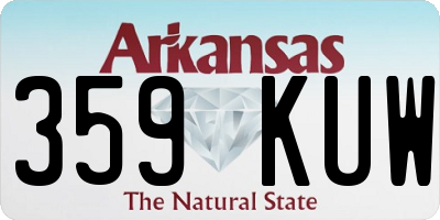AR license plate 359KUW