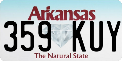 AR license plate 359KUY
