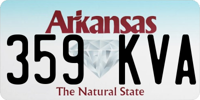 AR license plate 359KVA