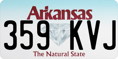 AR license plate 359KVJ